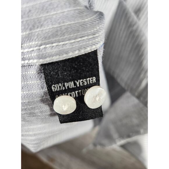 Level Ten Men's Long Sleeve Button Down Shirt L Grey Print XXL - Picture 5 of 8